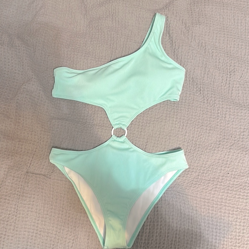 A SheIn bathing suit, one piece , mint green